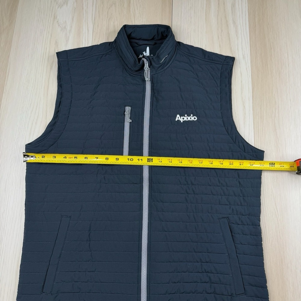Johnnie-O Crosswind Quilted Performance Full Zip Vest Black Mens Size L Large - Picture 8 of 12